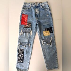 BERSHKA DENIM Patchwork Jeans
